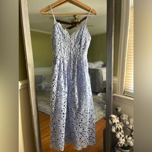 ASTR the label fit and flare midi dress